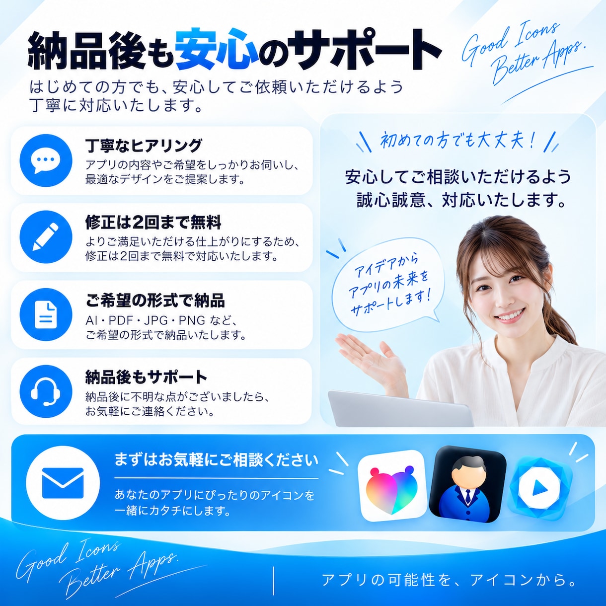 プロがスマホアプリのアイコンをデザインします アプリの印象を決める、シンプルで伝わるアイコンを制作 イメージ6