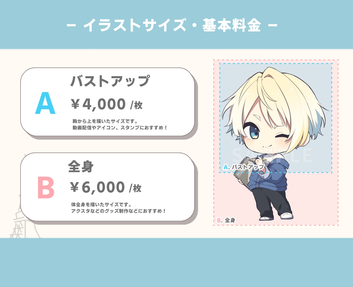シンプルかわいいミニキャラ制作します マットで柔らかい雰囲気でグッズ制作にもオススメ！ イメージ2
