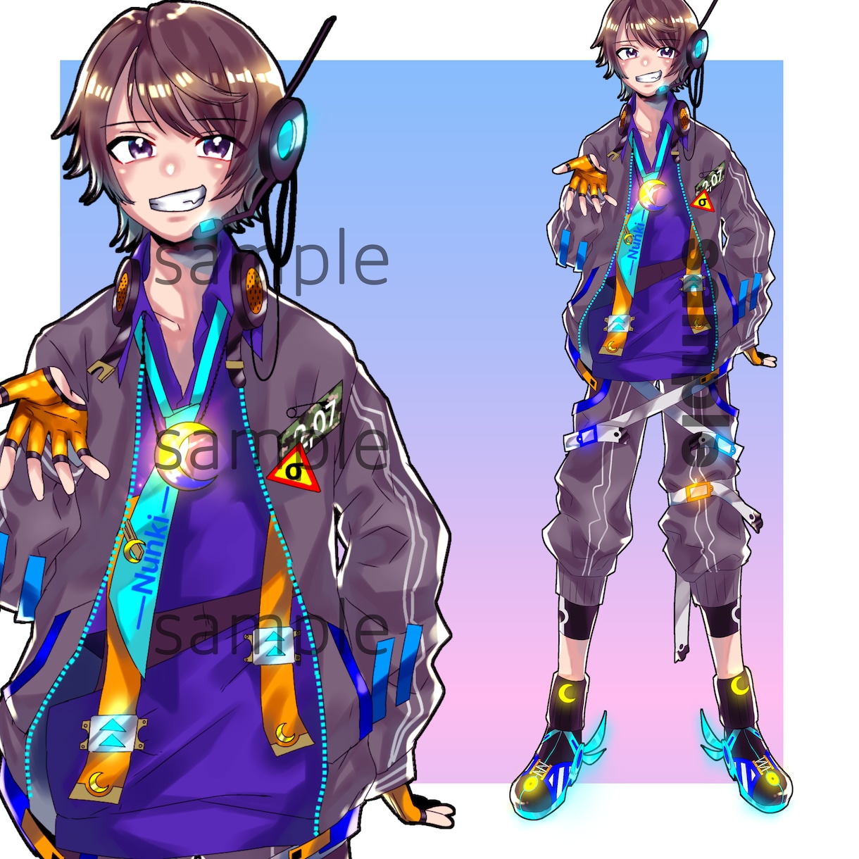 オリジナルキャラクターイラストデザインします 商用可能！オリキャラ/Vチューバー/立ち絵作ってみませんか？ イメージ8