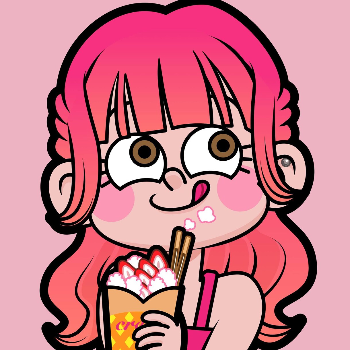 海外ポップで目立つアイコン描きます SNSで目を引くアイコンをお求めの方に イメージ2
