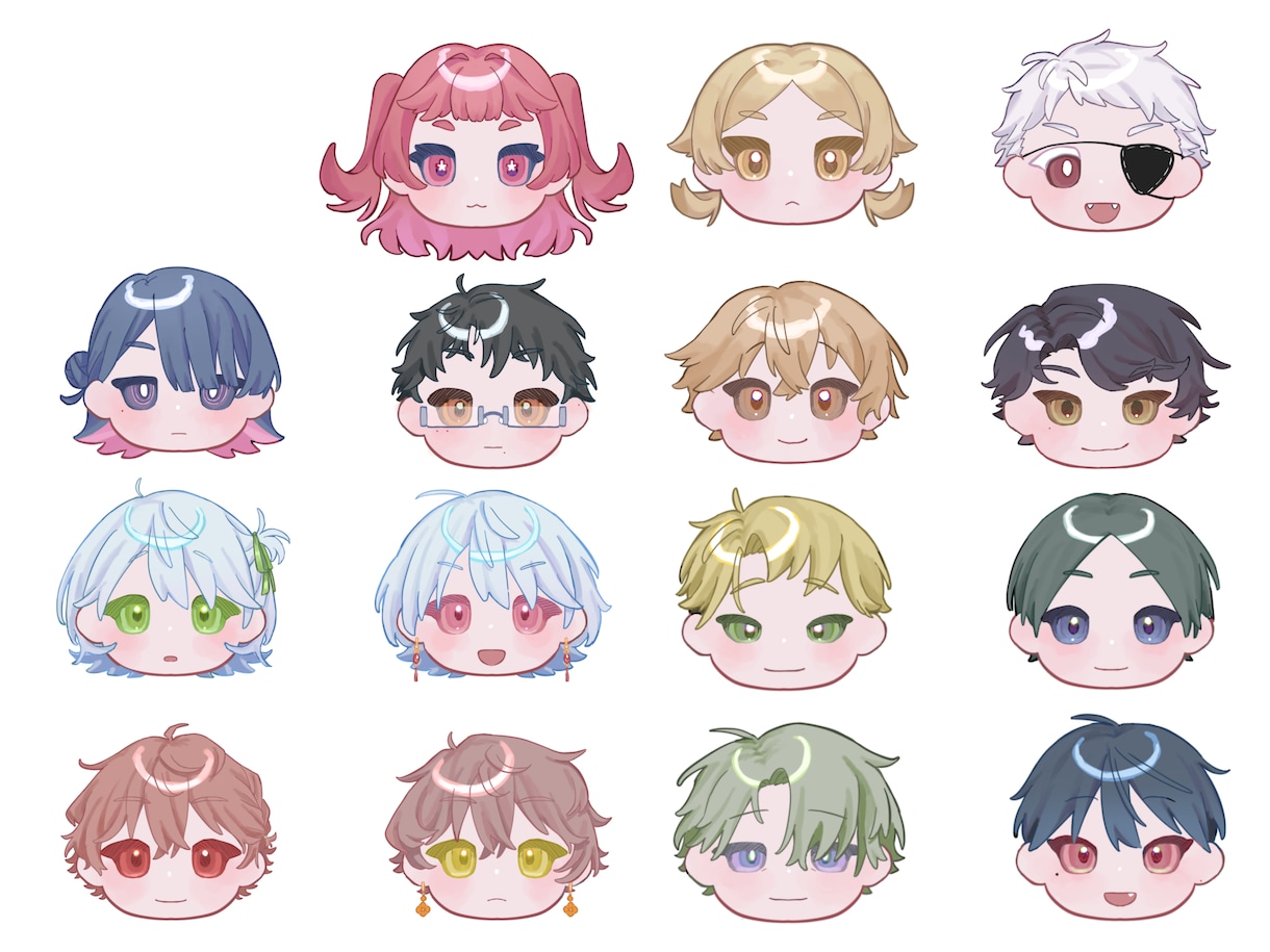 SNS等で利用出来るキャラクターアイコンを描きます あなたの世界観をもちっとかわいく表現します！ イメージ2