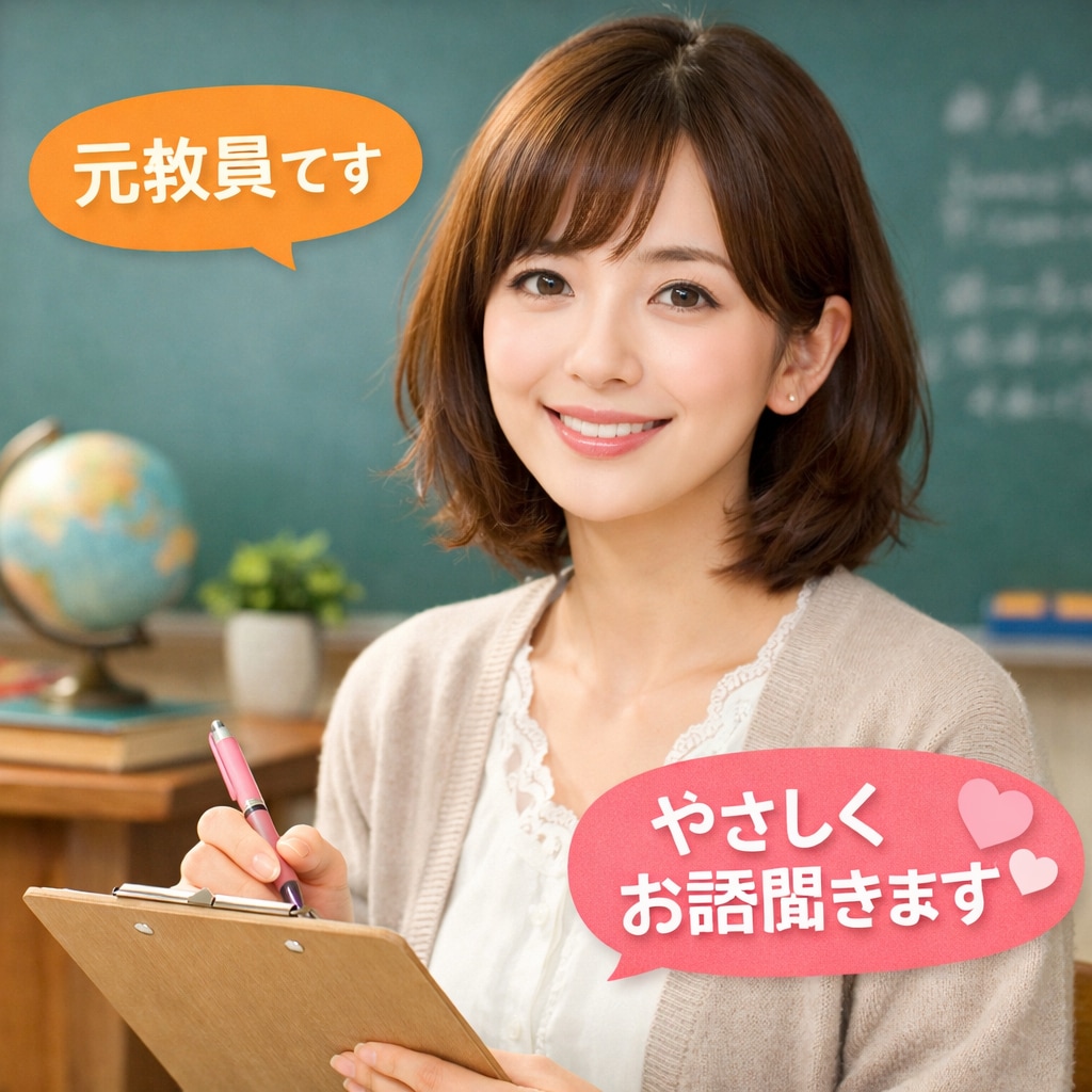 女性の悩み相談｜元教員がやさしくお話聞きます そのままの気持ちで大丈夫です。 イメージ1