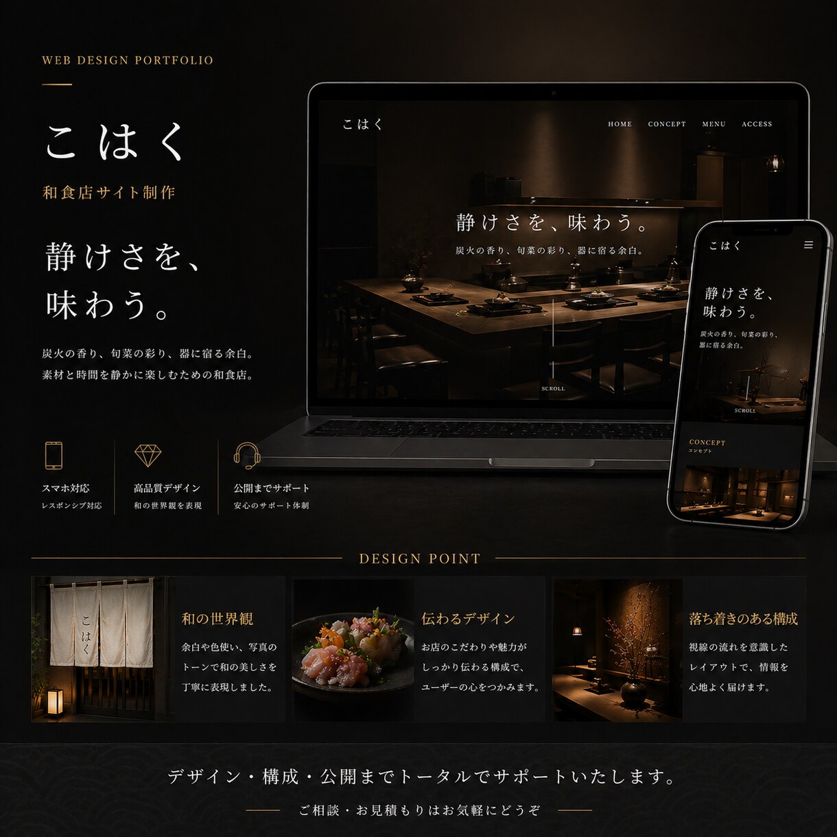 お手頃価格で完全オリジナルホームページを作成します 追加料金なし。シンプルで伝わるデザイン。公開まで対応。 イメージ5
