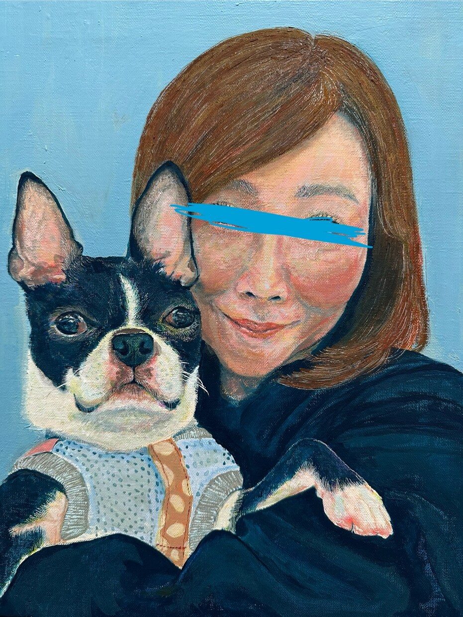 にゃんずわんずのおえかきをします みなさまの愛しい家族をカラフル絵画でお家に飾りませんか♪ イメージ3