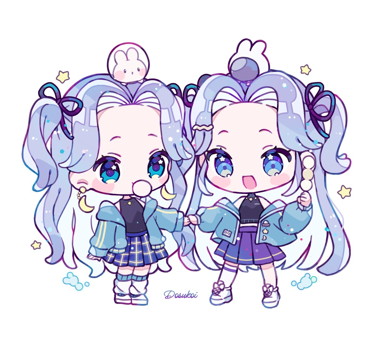 ミニっとキュートなSDイラストを描きます 動画や配信用、グッズ、ラインスタンプなどなど！ イメージ4