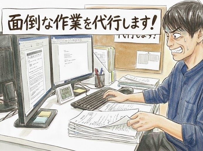面倒な単純作業を代行します PCやスマホで出来る単調で面倒な作業を代行します イメージ1