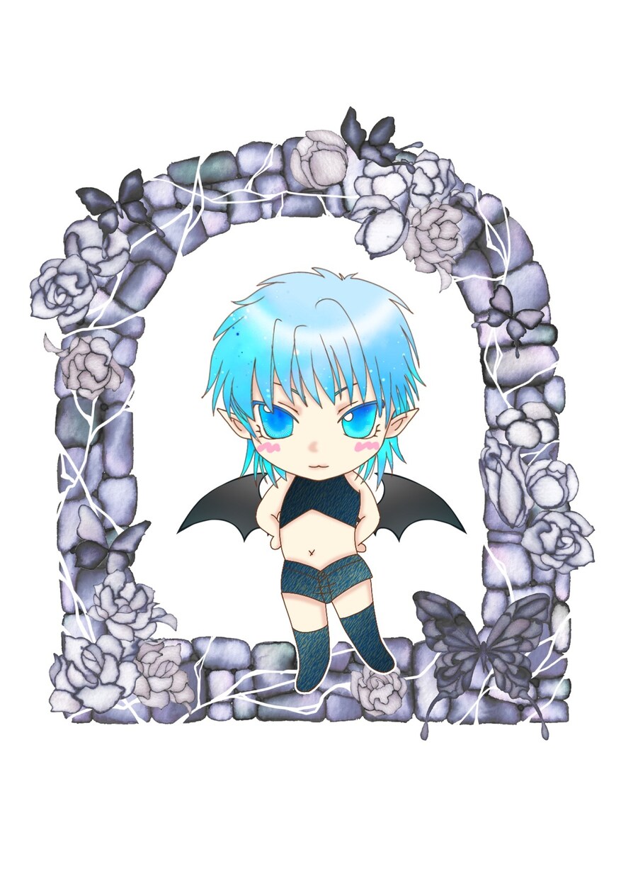 アイコン、バナー等お描きします 水彩タッチのレトロなイラストで！(少女少年美女青年動物OK) イメージ5