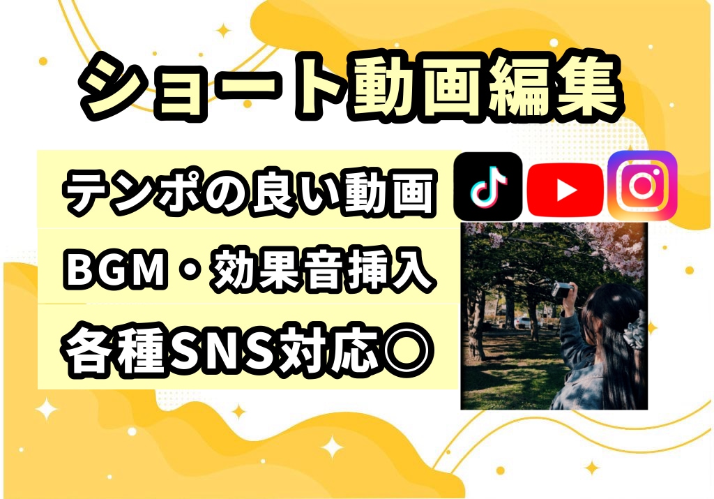 ショート動画を見やすく可愛く編集します 女性向けショート動画を可愛く編集します イメージ1