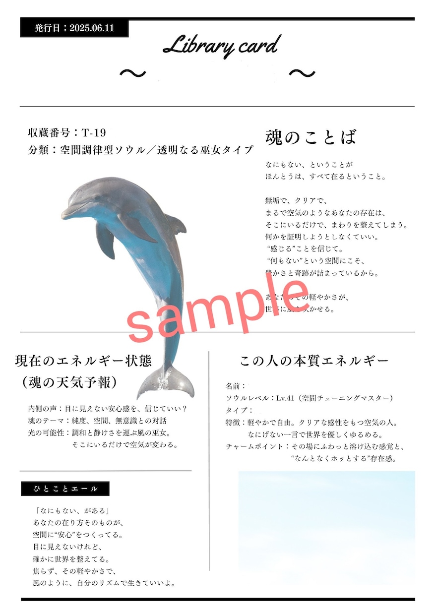 The Soul Book──魂の記憶をひらきます 占いでは届かない、魂の記憶を言葉にします イメージ2