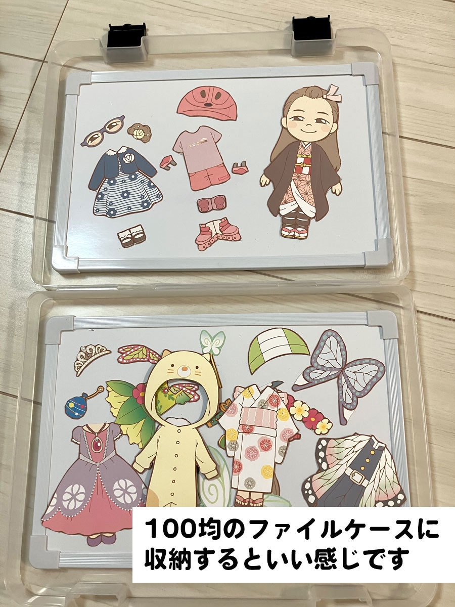 お子様の似顔絵着せ替えマグネット描きます お子様の思い出の服やコスプレ姿を楽しめる着せ替えマグネット イメージ6