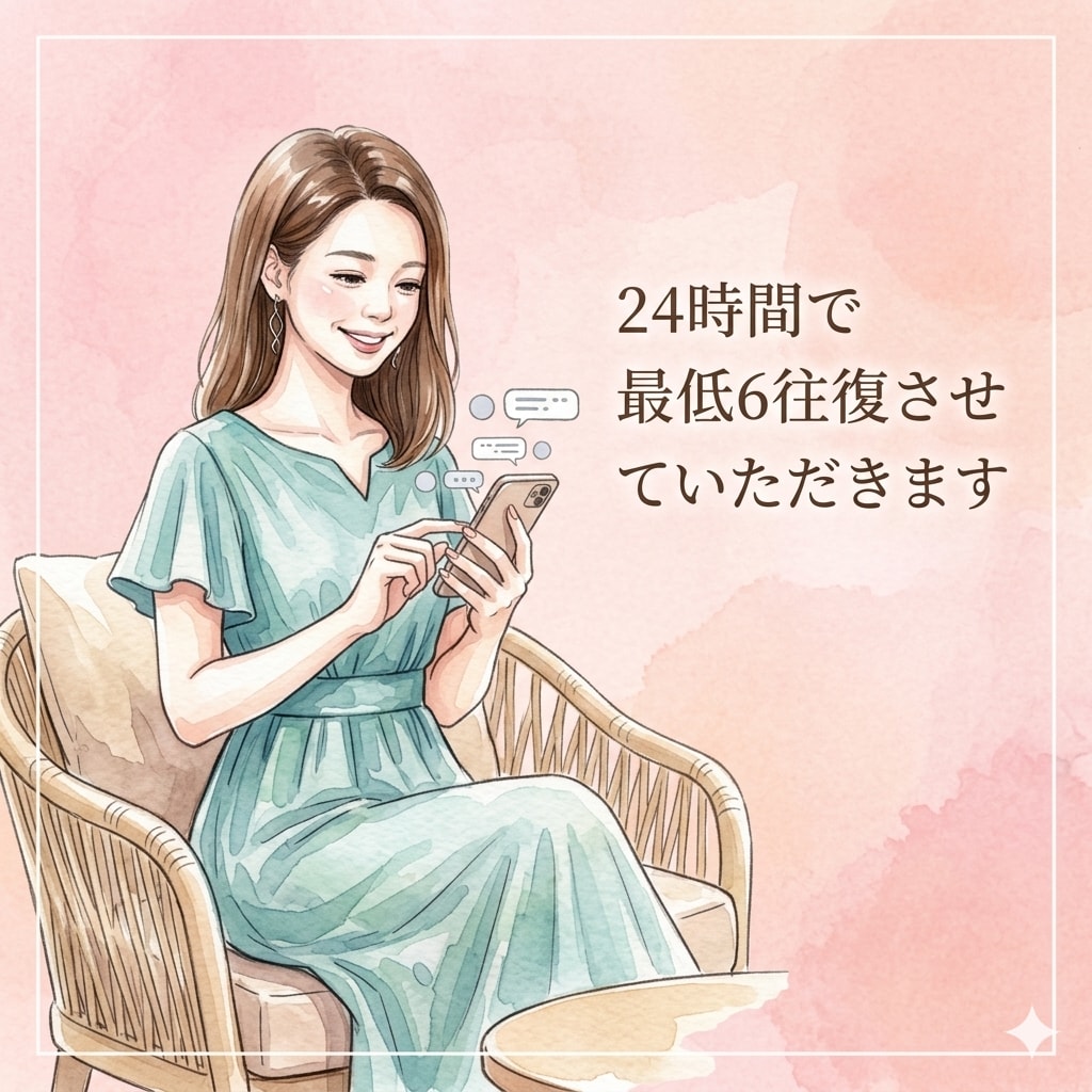 チャットで24時間お悩み／愚痴をお聞きします お電話は少し気が重いという方。後で見返せるのも良いですね。 イメージ2