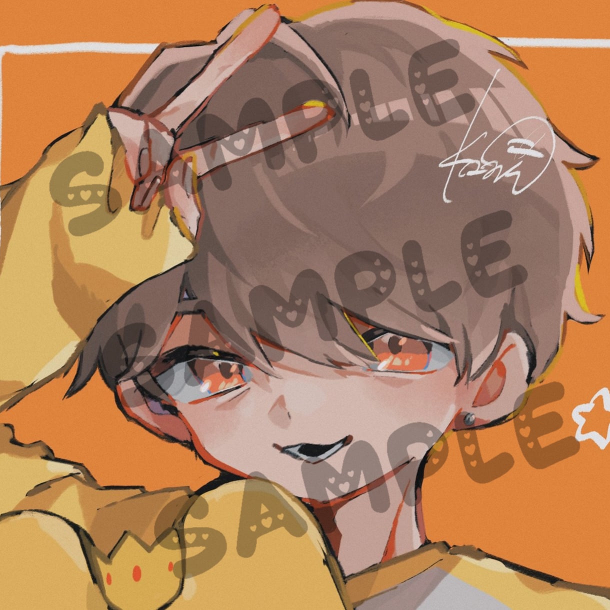 目を惹くアイコンイラストを描きます SNSのアイコンをお求めの方へ。ご相談だけでもOK♪ イメージ9