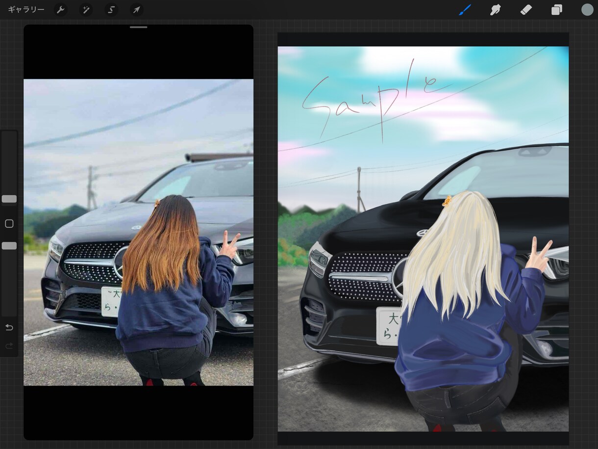 思い出をイラストにします 1枚の写真をイラストにしてプレゼントや記念品にしませんか？ イメージ1