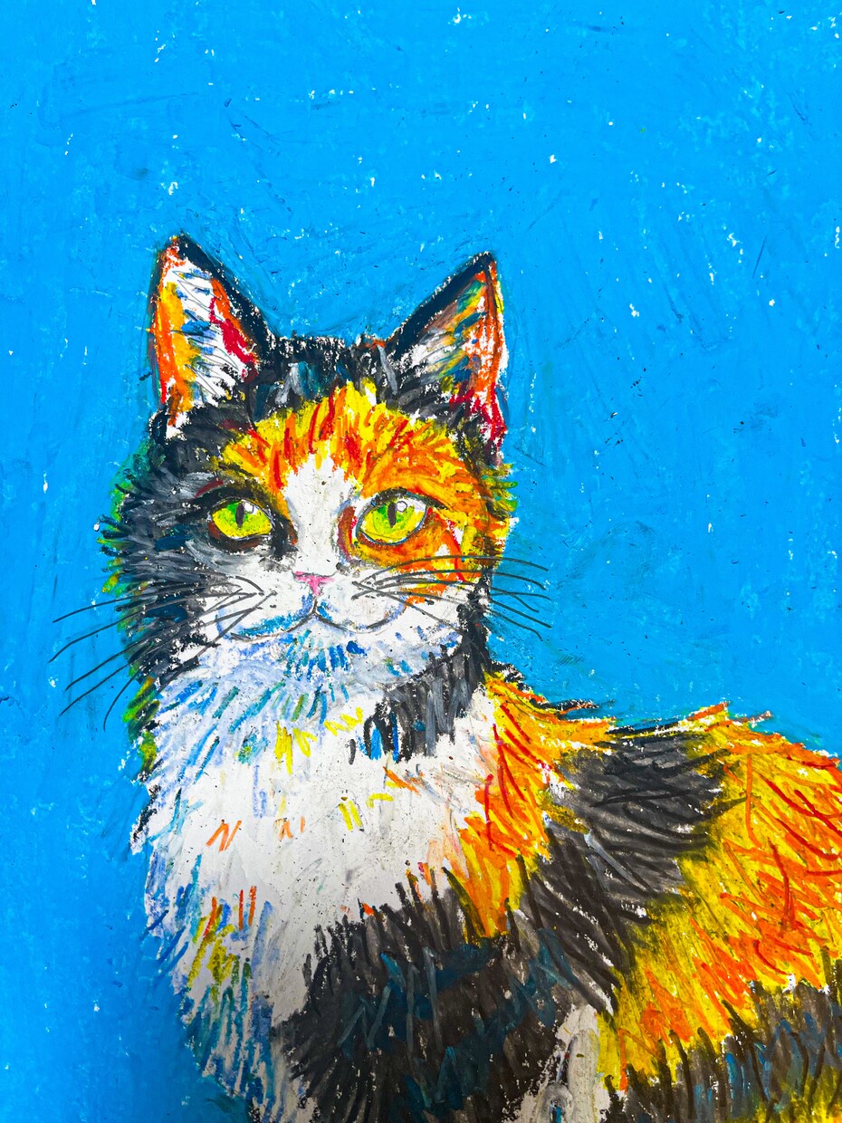 クレヨンで心に残る絵を描きます 世界にひとつだけの動物をクレヨンで残します イメージ4