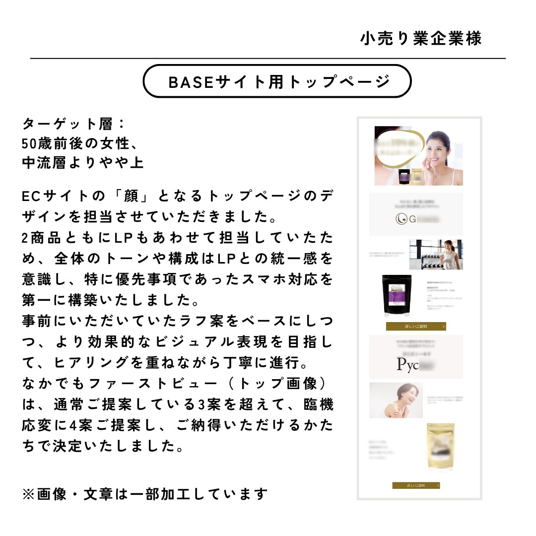 構成も！スマホ対応のホームページ制作いたします 目的に合わせたデザインを柔軟にご提案！ イメージ3