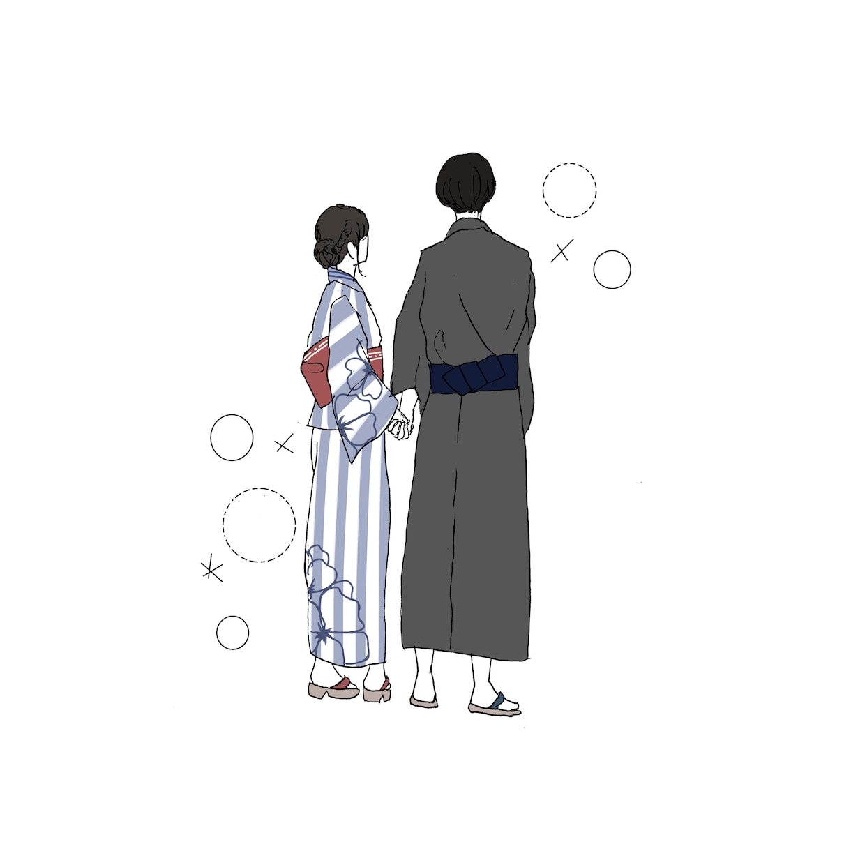 ペア画描きます お友達同士はもちろん、カップルなどにオススメ イメージ3