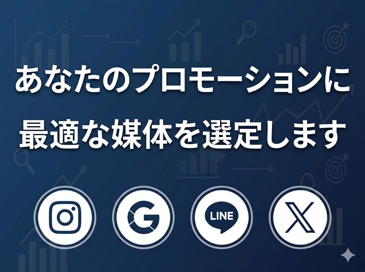 あなたのプロモーションに最適な媒体を選定しますます マーケコンサル8年の実務経験で根拠ある提案をします イメージ1