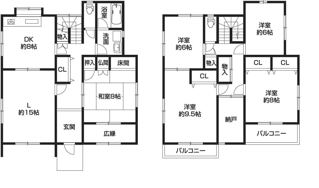 不動産資料から見やすい間取り図データ制作します 手書きOK。イラレで綺麗で見やすい間取り作成します イメージ6
