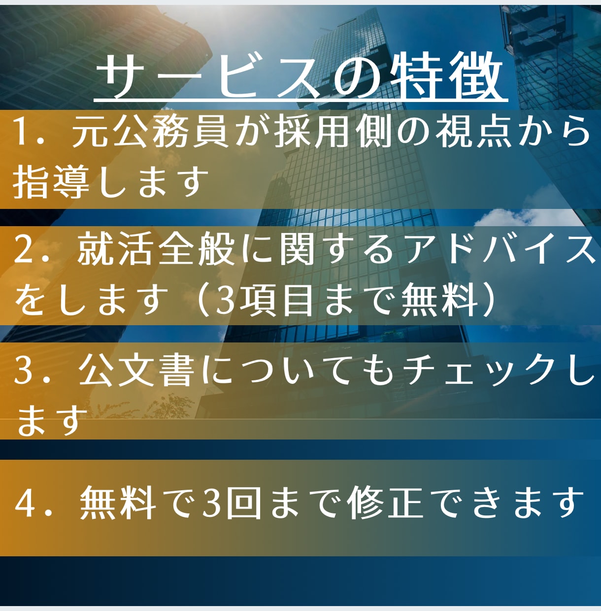 元公務員がエントリーシートを添削します 元市役所職員が丁寧なヒアリングでサポート！約1,000字OK イメージ4