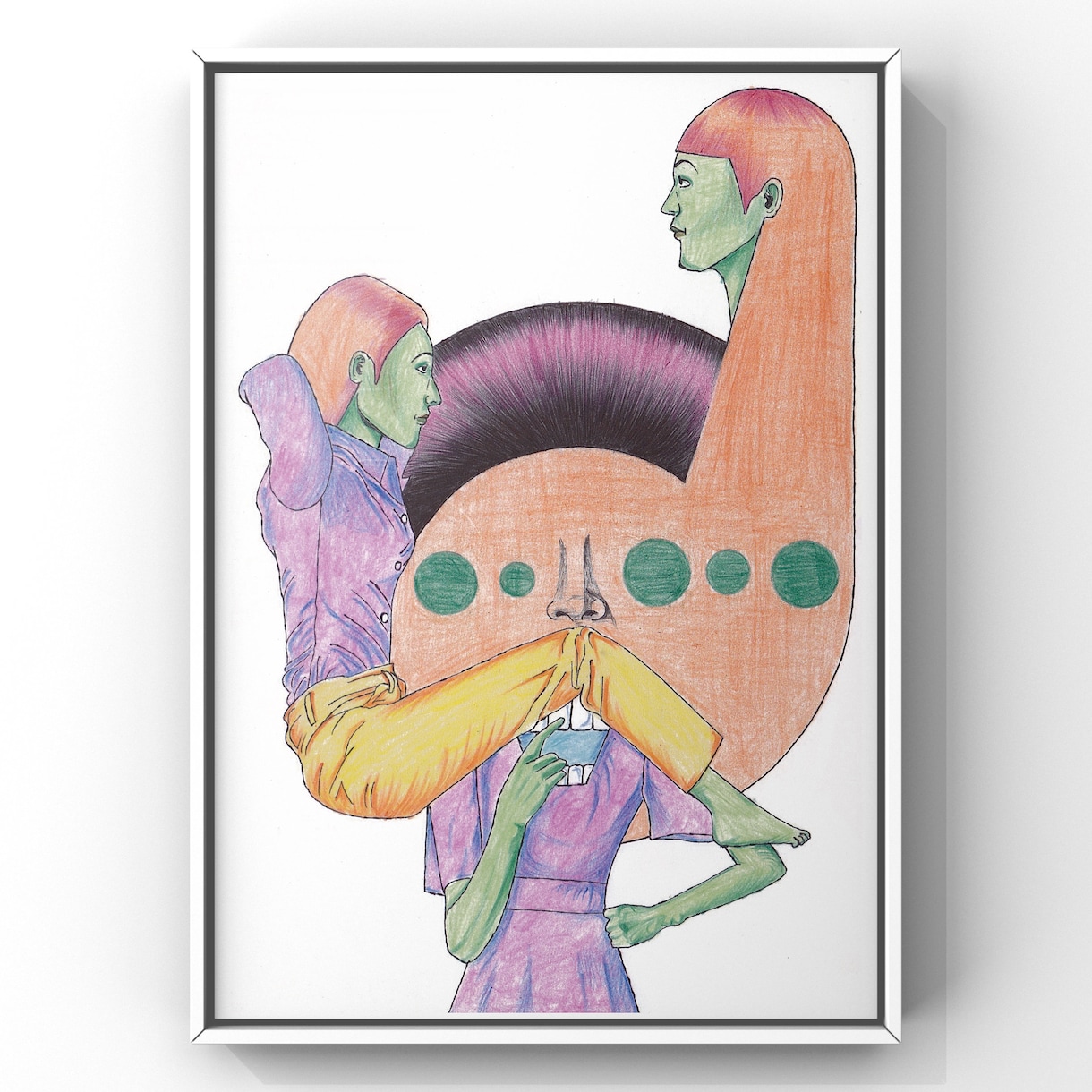 ユニークなシュールな絵を描きます ユニークなシュールなアート作品です。A5サイズ10000円 イメージ2