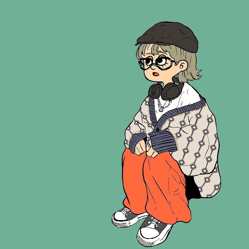 イラストアイコン描きます 古着ファッション可愛いイラスト描きます！ イメージ6