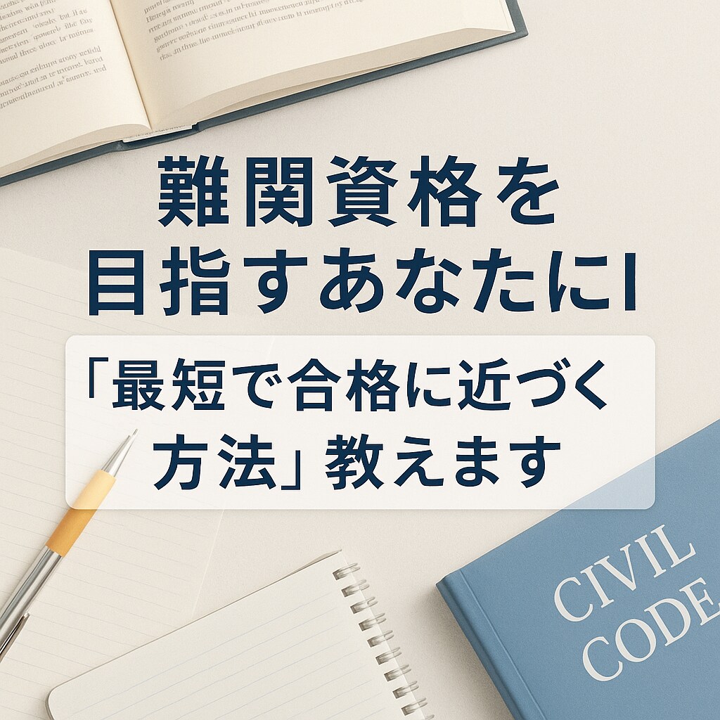 資格試験合格への最適な計画を作ります 合格までの道筋をプロ目線で個人の状況に合わせて作ります㊗️ イメージ1