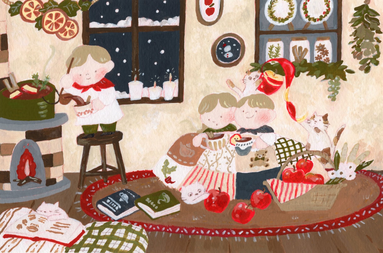 絵本のようなアナログ装画／挿絵／イラスト制作します 絵本のような物語のある世界観を大切に制作します イメージ2