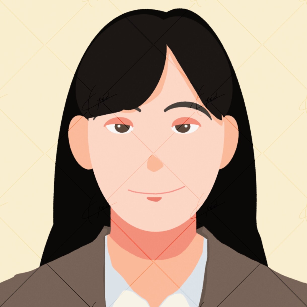 シンプルフラットな似顔絵アイコン描きます SNS・名刺・ブログ・ビジネスにもオススメです！ イメージ6