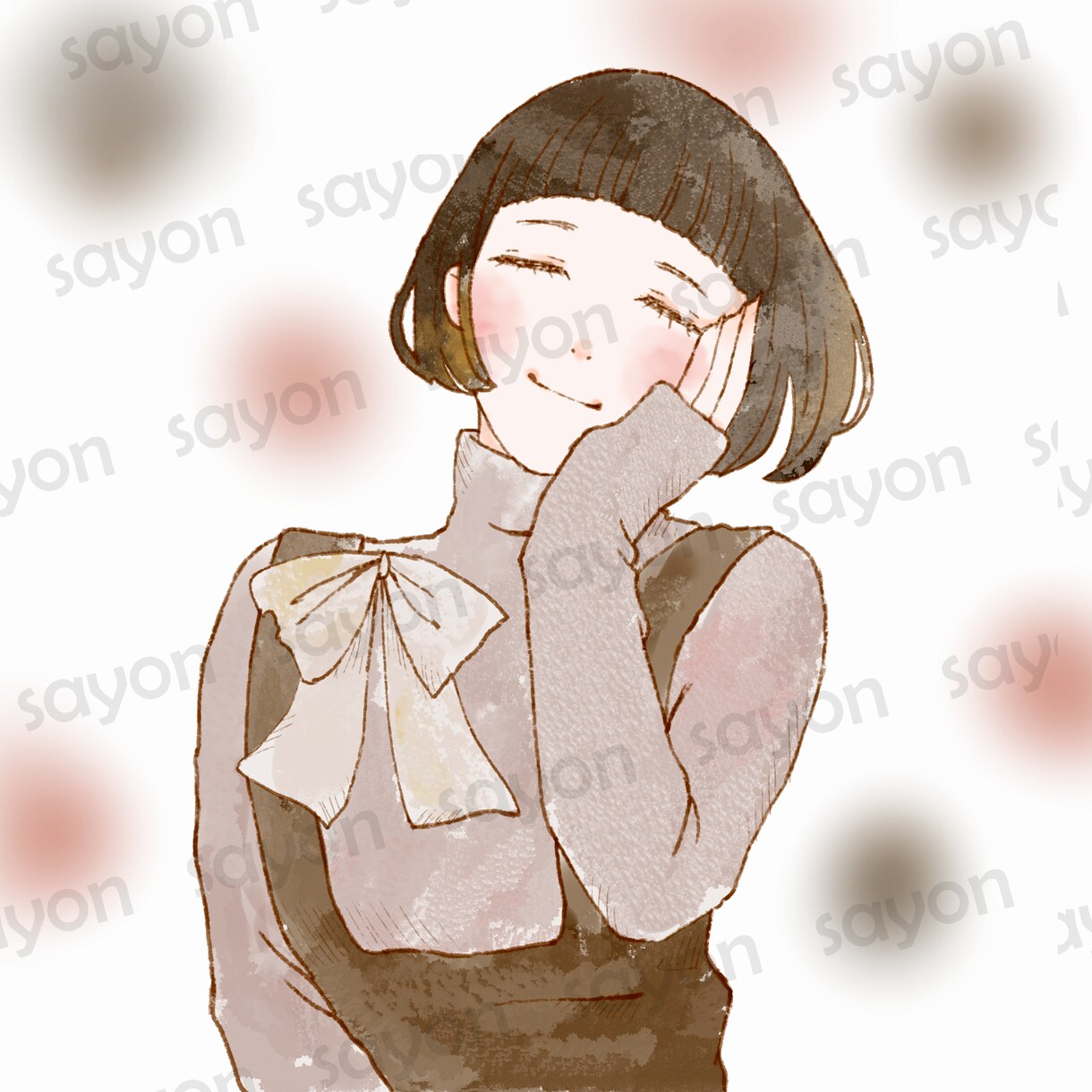 イラスト多数/完成品イラストを販売しています ゆるふわ/おしゃれ/フェミニン/ナチュラルシリーズ② イメージ5