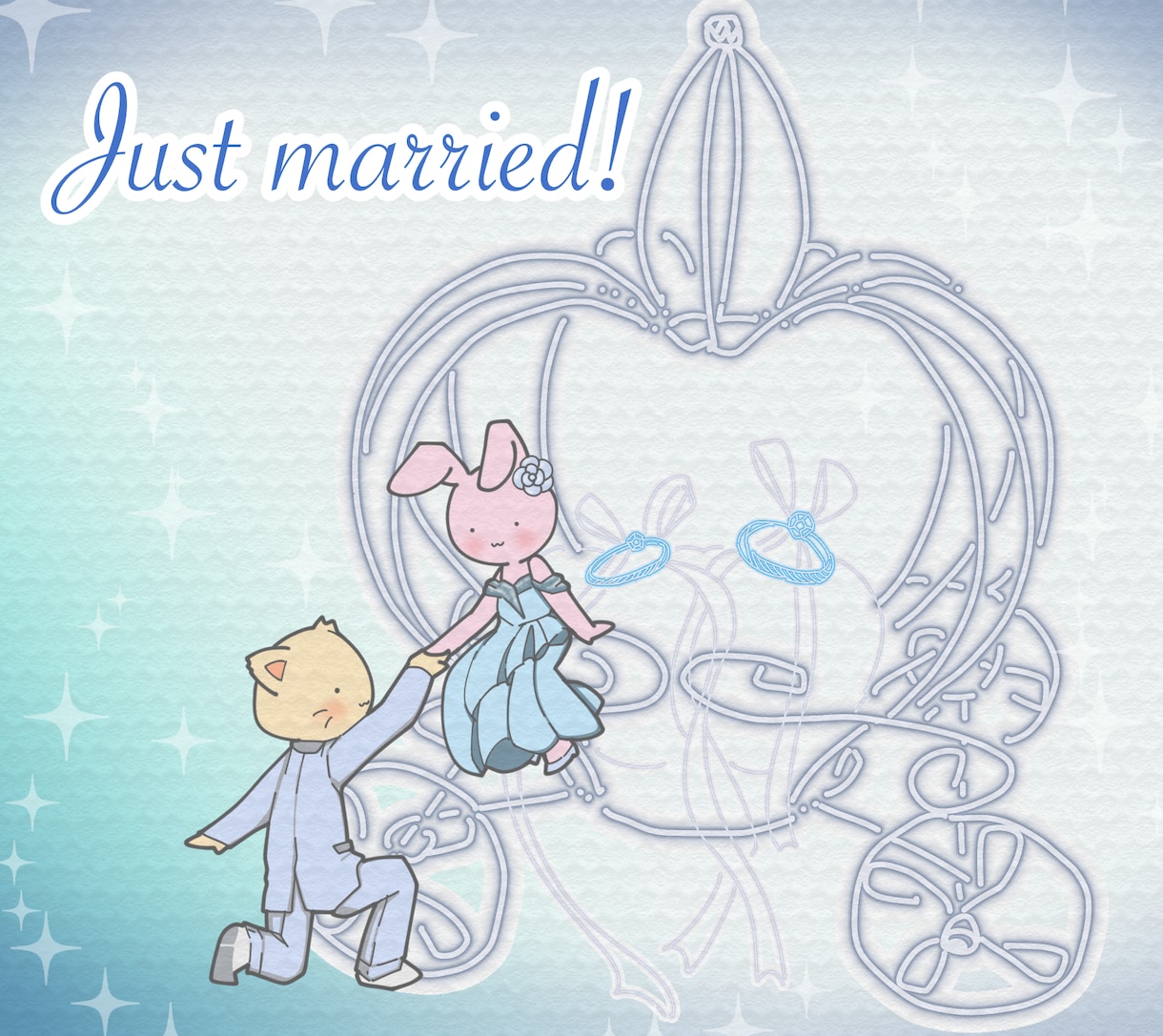 ウェルカムボードやプレゼント、似顔絵描きます 結婚式や年賀状イラスト、記念日、プレゼントに☆ イメージ2