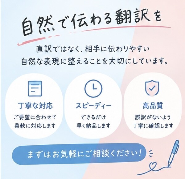 日本語 英語 中国語 韓国語を翻訳いたします 日本語 ↔️ 英語日本語 ↔️ 中国語日本語 ↔️韓国語 イメージ3