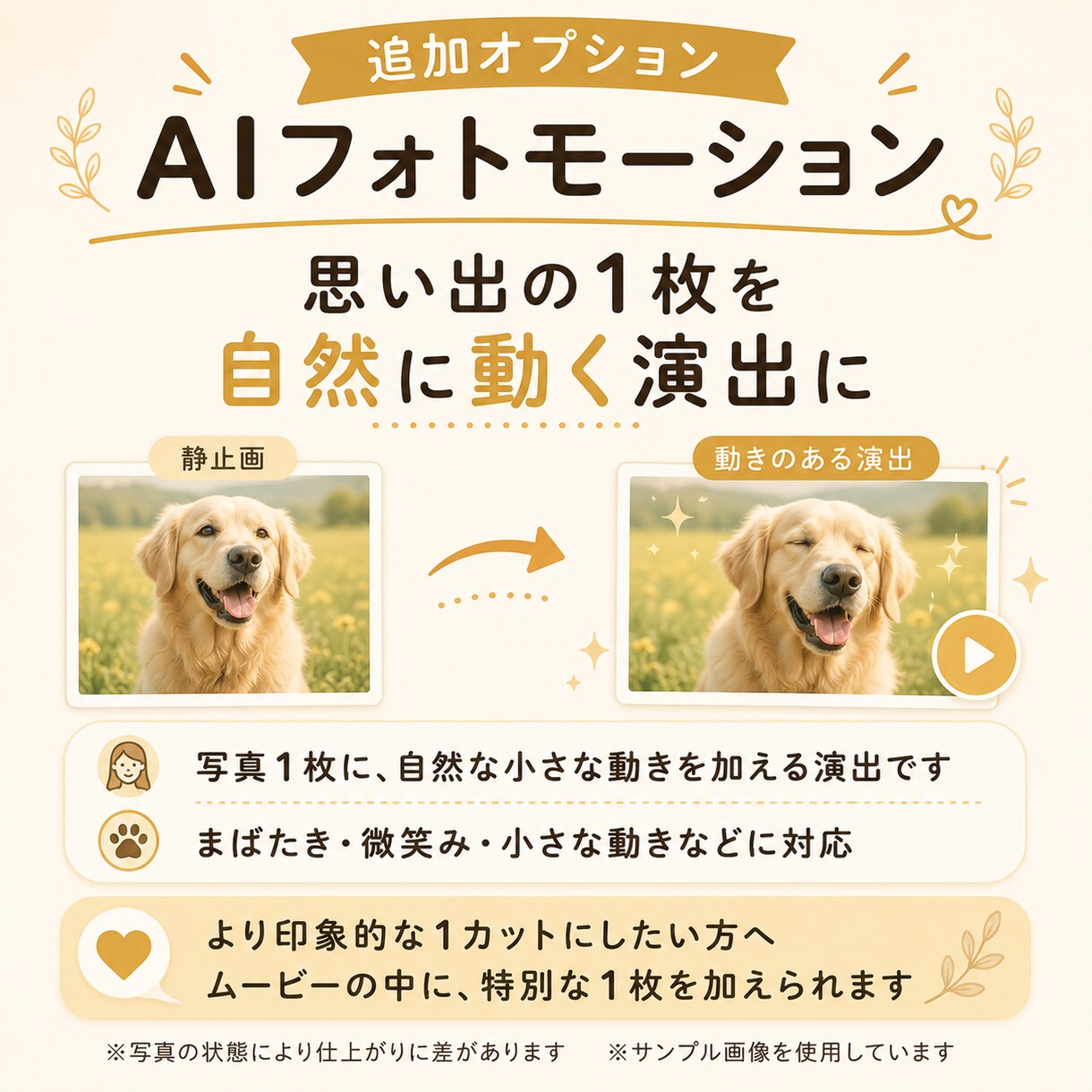 スマホ写真で思い出ムービーを作ります 写真だけで、見返したくなる思い出ムービーに イメージ5