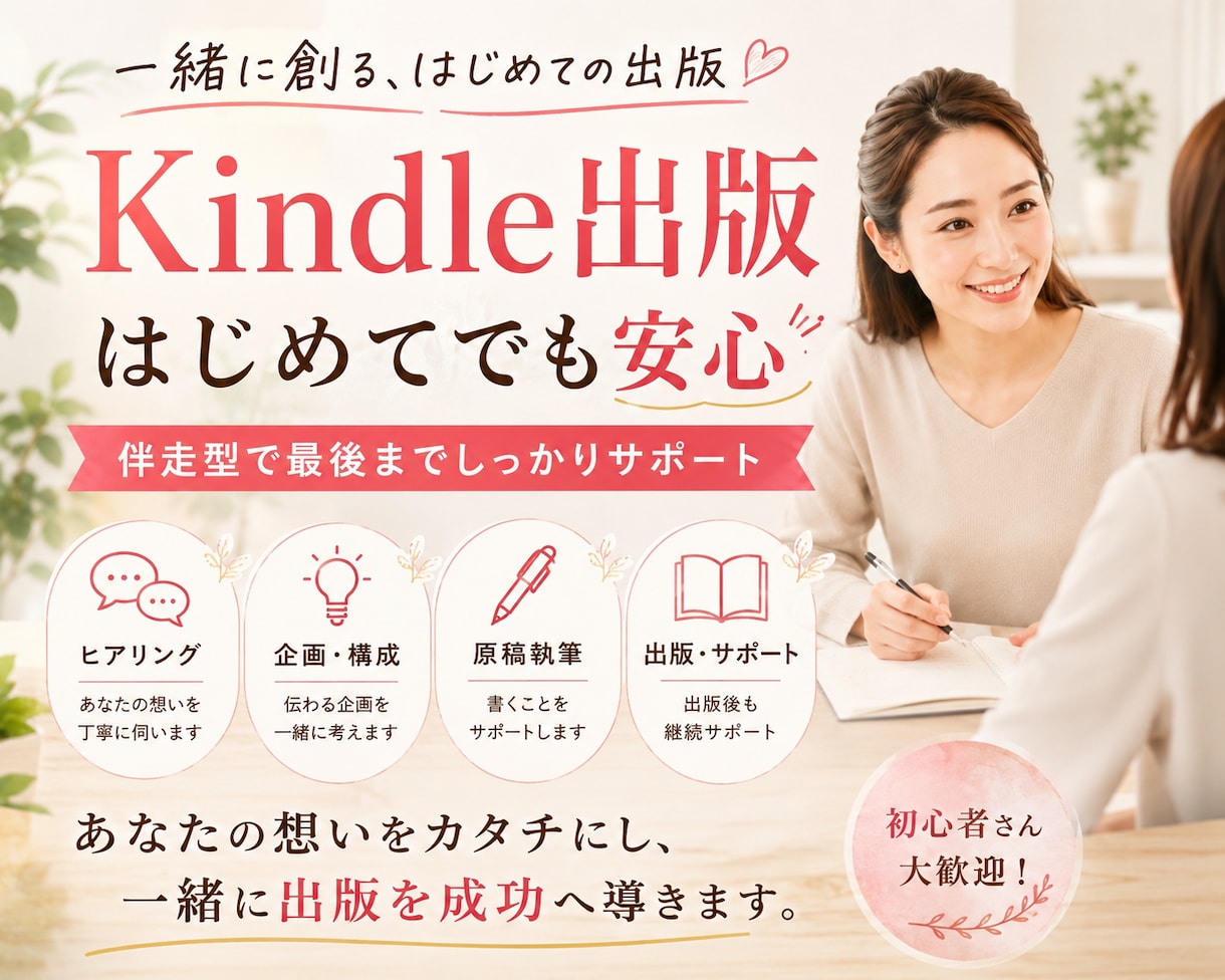 限定価格！Kindle出版丸ごとサポートします あなたの想いや企画をカタチにします。先着３名様限定価格 イメージ1