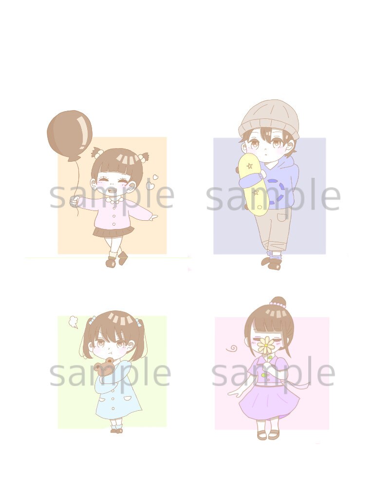 ゆるふわパステルカラーのSNSアイコン描きます アイコンなどに使える、ゆるふわイラストです！似顔絵も◎ イメージ3
