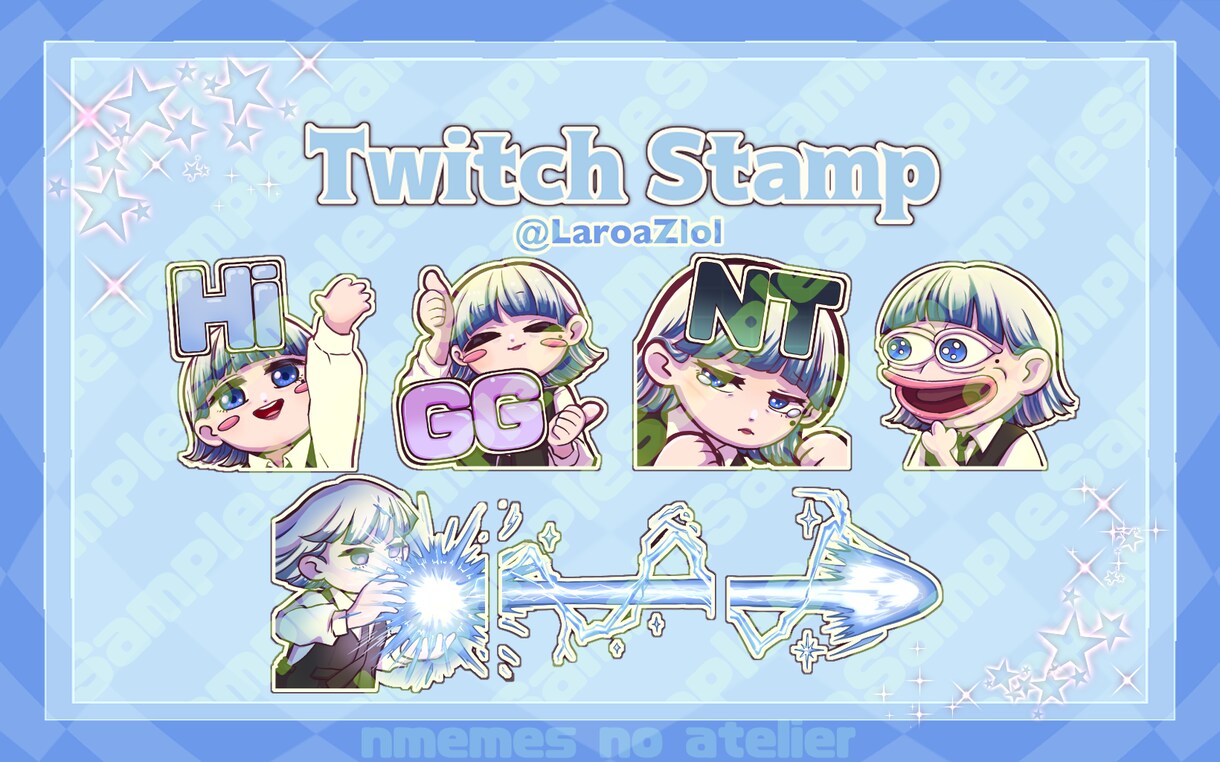 YoutubeやTwitchのスタンプ作ります アニメーションも可！可愛いスタンプをお届けします！ イメージ5