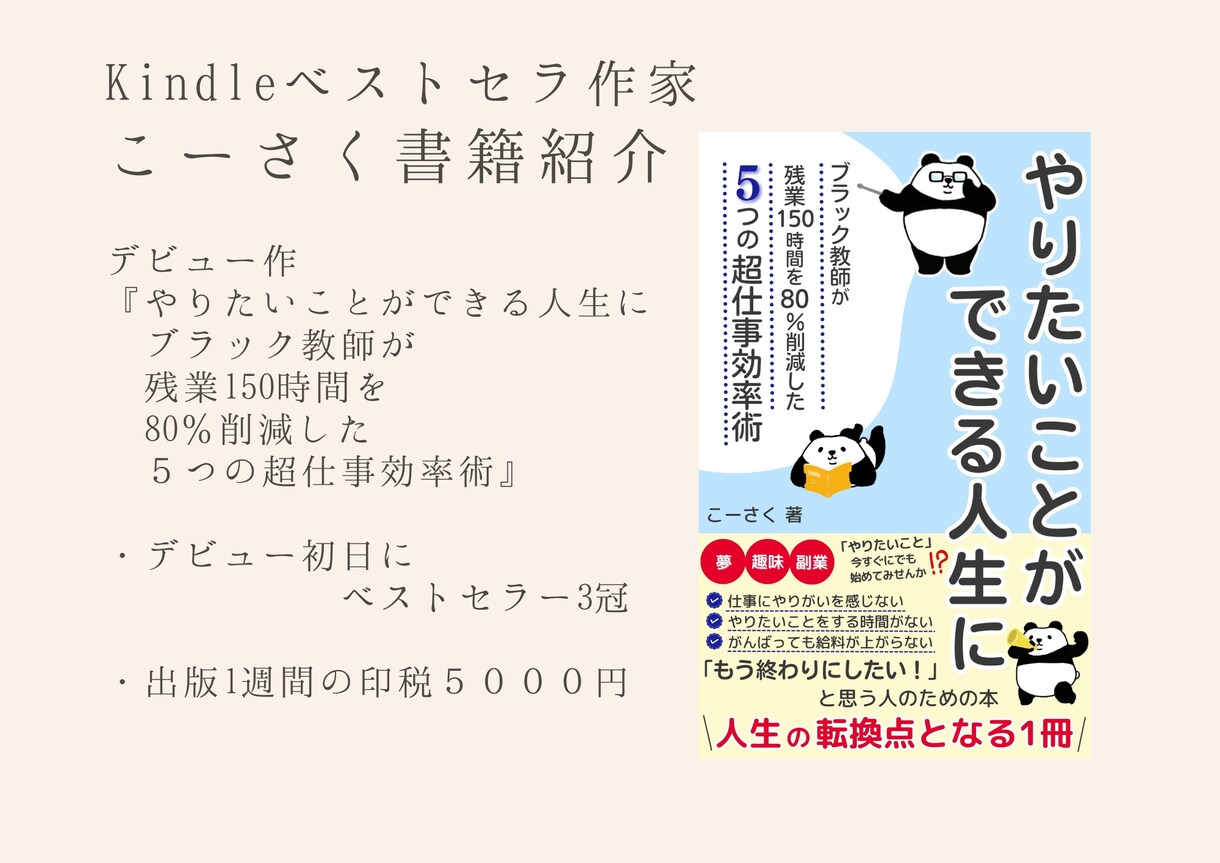 Kindle出版事前モニター& SNSで拡散します 出版代行の専門家andベストセラー3冠作家による原稿添削 イメージ4