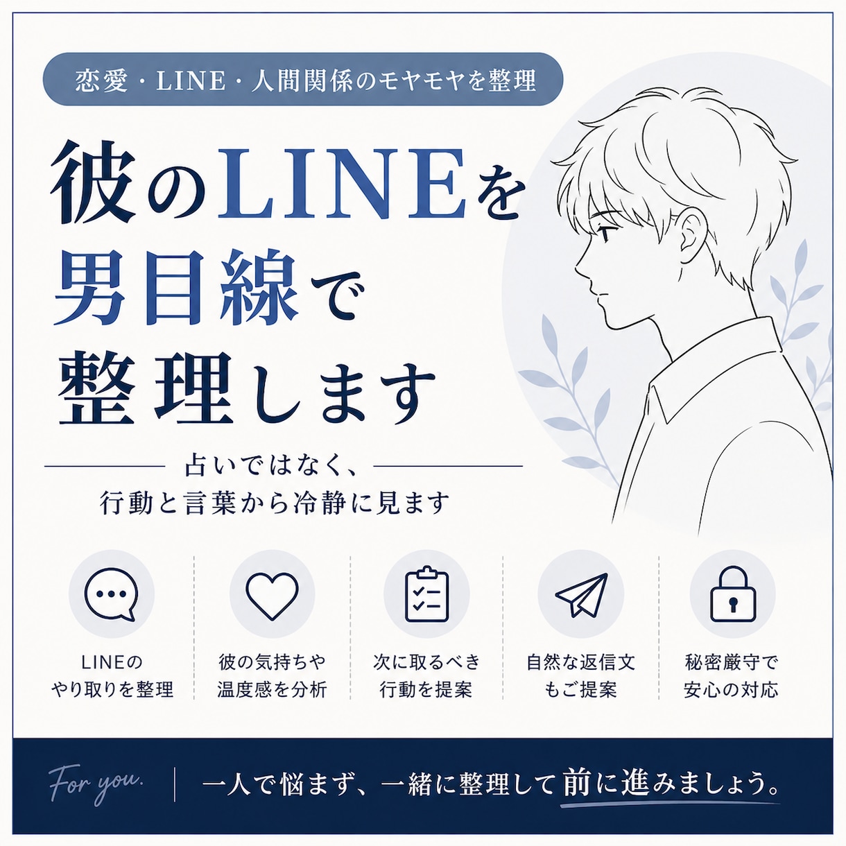 彼のLINEを男目線で整理します 占いではなく行動と言葉から冷静に見ます イメージ1