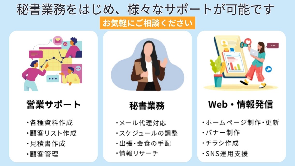 オンライン秘書│経理業務サポートで時間を創出します あなたの"困った"を解決するオンライン秘書｜業務設計×AI イメージ3