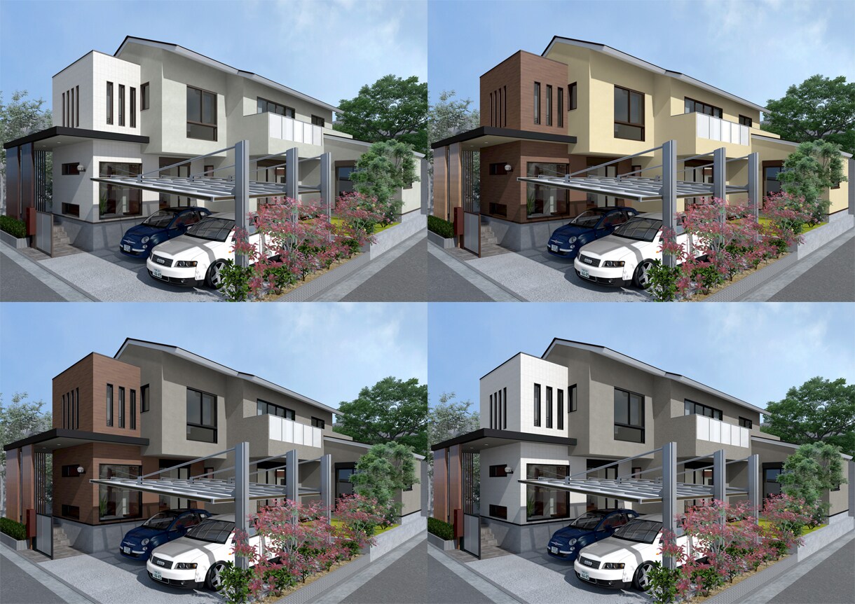 戸建てCGパース製作いたします 見てみたい比べてみたいを分かりやすくビジュアル化 イメージ8
