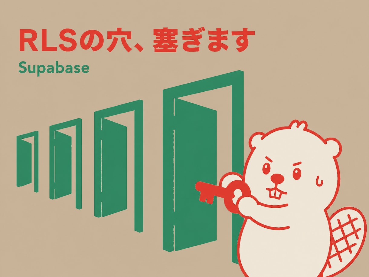 SupabaseのRLS・権限設定を点検します ポリシーを1本ずつ読んで、抜けを探します イメージ1
