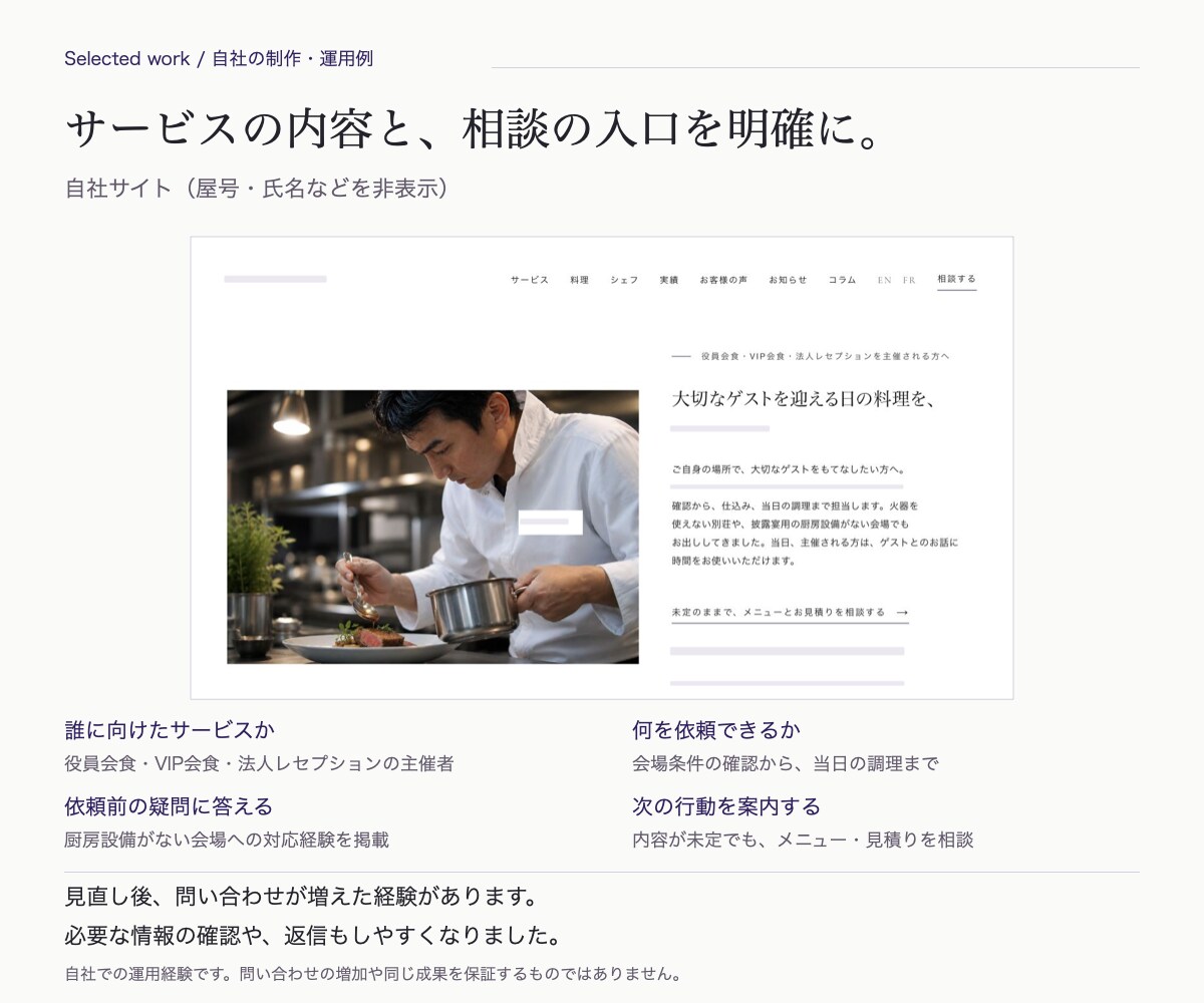 文章作成込みでホームページを制作します 原稿がなくても相談OK｜スマホ対応・主要3ページ イメージ3