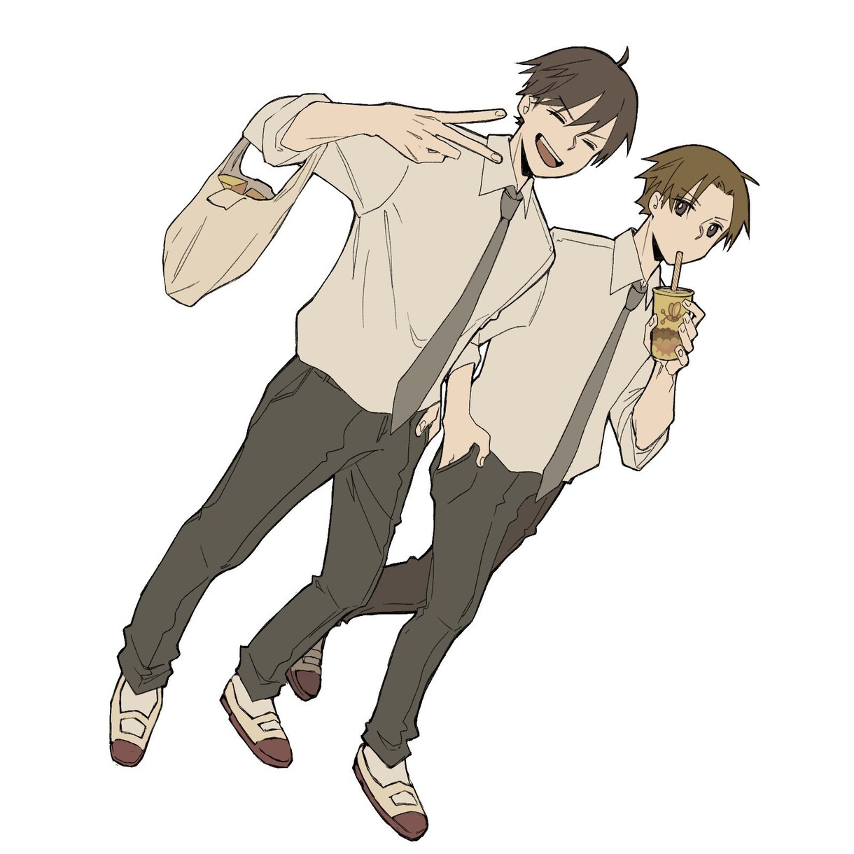 優しく可愛いシンプルな人物イラストを描きます 商用OK！最短翌日に納品出来ます！ イメージ2