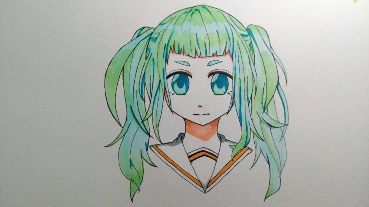 アナログで創作イラスト描きます SNS等のアイコンにお困りの方にオススメです イメージ1