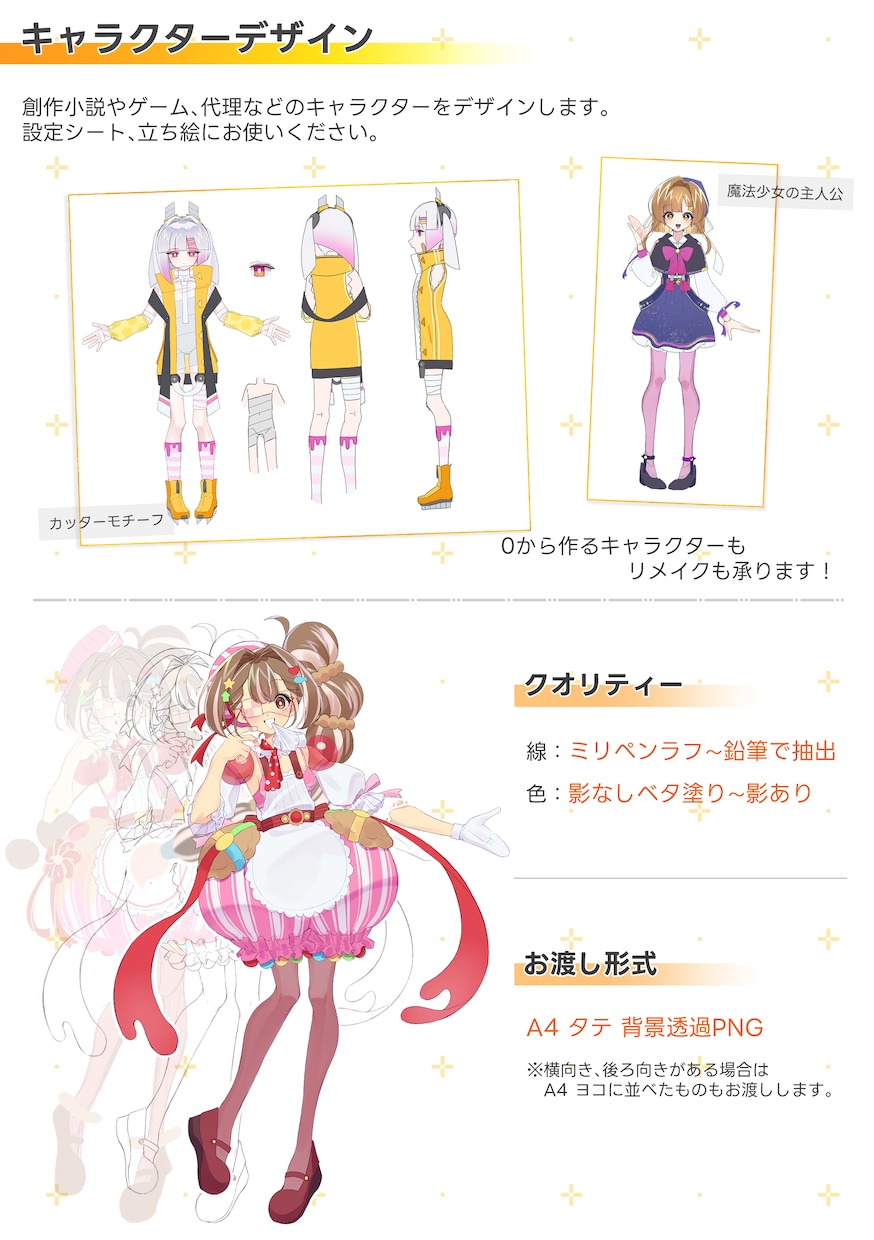 Kawaiiキャラクターデザインします 個性的でポップなスタイルのキャラクターデザイン イメージ2