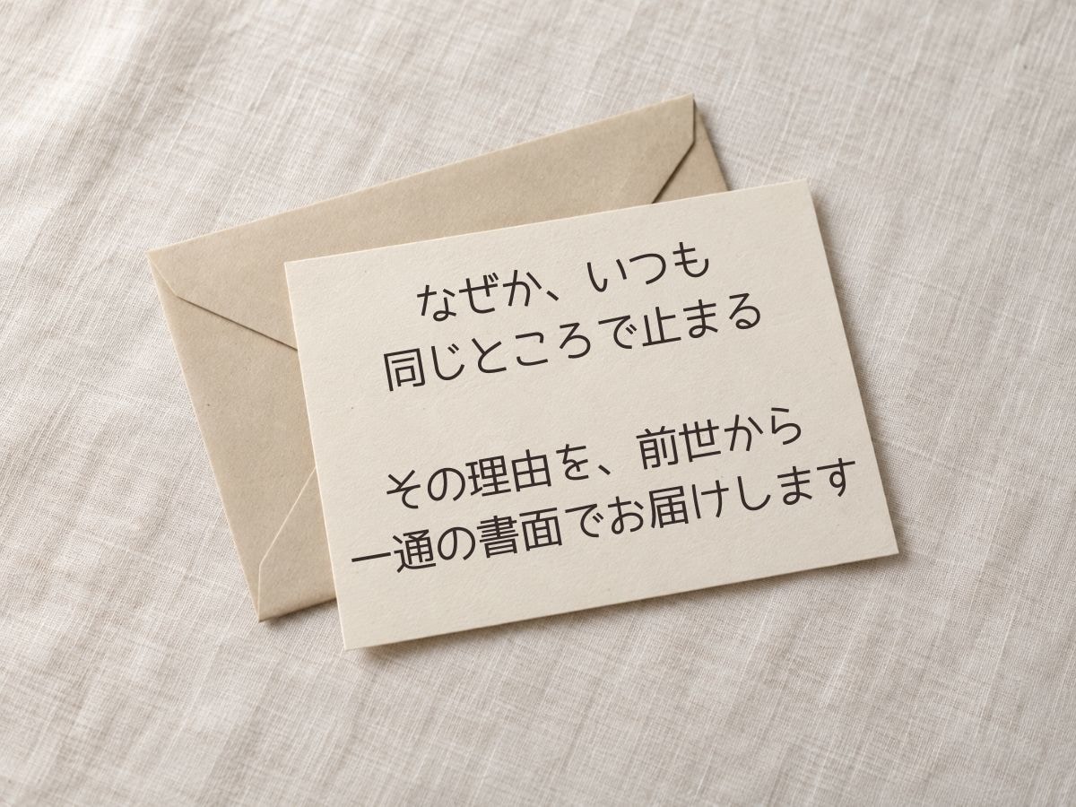 その思い込みの出どころを前世から視ます 読み返せる一通の書面でお届けします イメージ2