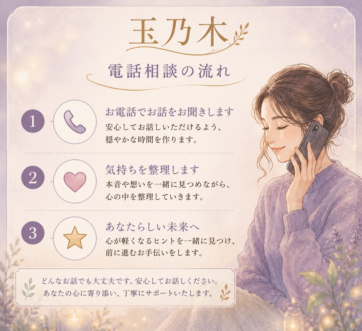 自分でも気づいていない本音を一緒に見つけます 潜在意識の視点も取り入れ本当の気持ちを一緒に整理していきます イメージ2