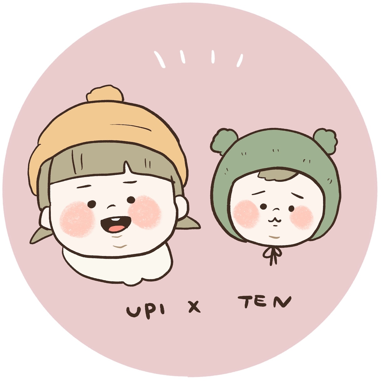 赤ちゃんゆるお顔似顔絵描きます ゆるいタッチの似顔絵です。※データ納品 イメージ2