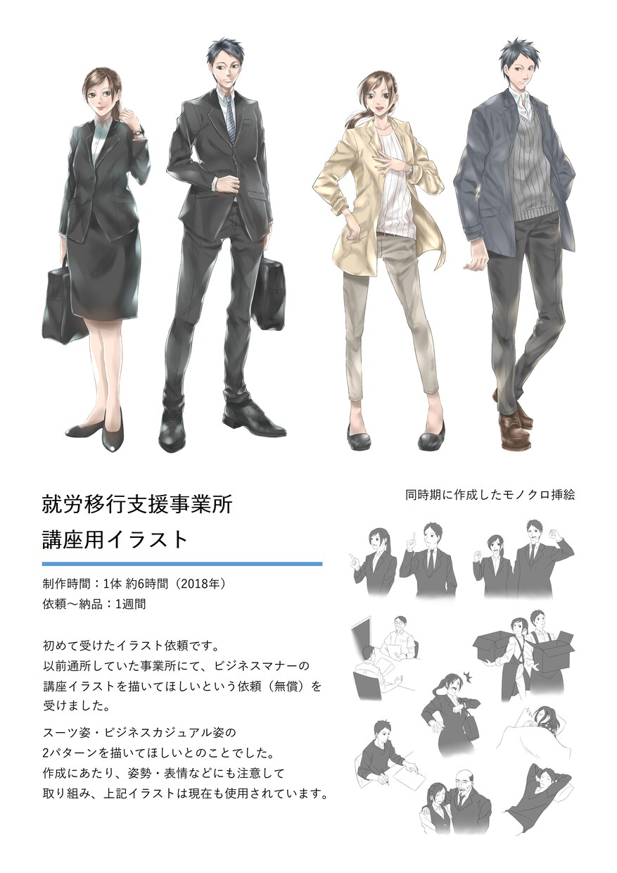 古今・和洋中の人物をデザインします キャラクターデザイン（立ち絵・衣装差分など） イメージ5