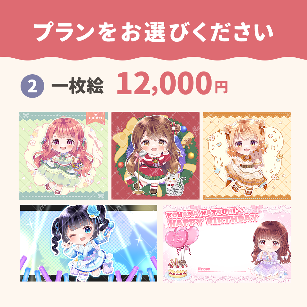 商用OK！淡くてぷにっと可愛いミニキャラ描きます 小物のみも可♪かわいいお衣装やポーズもお任せください！ イメージ3