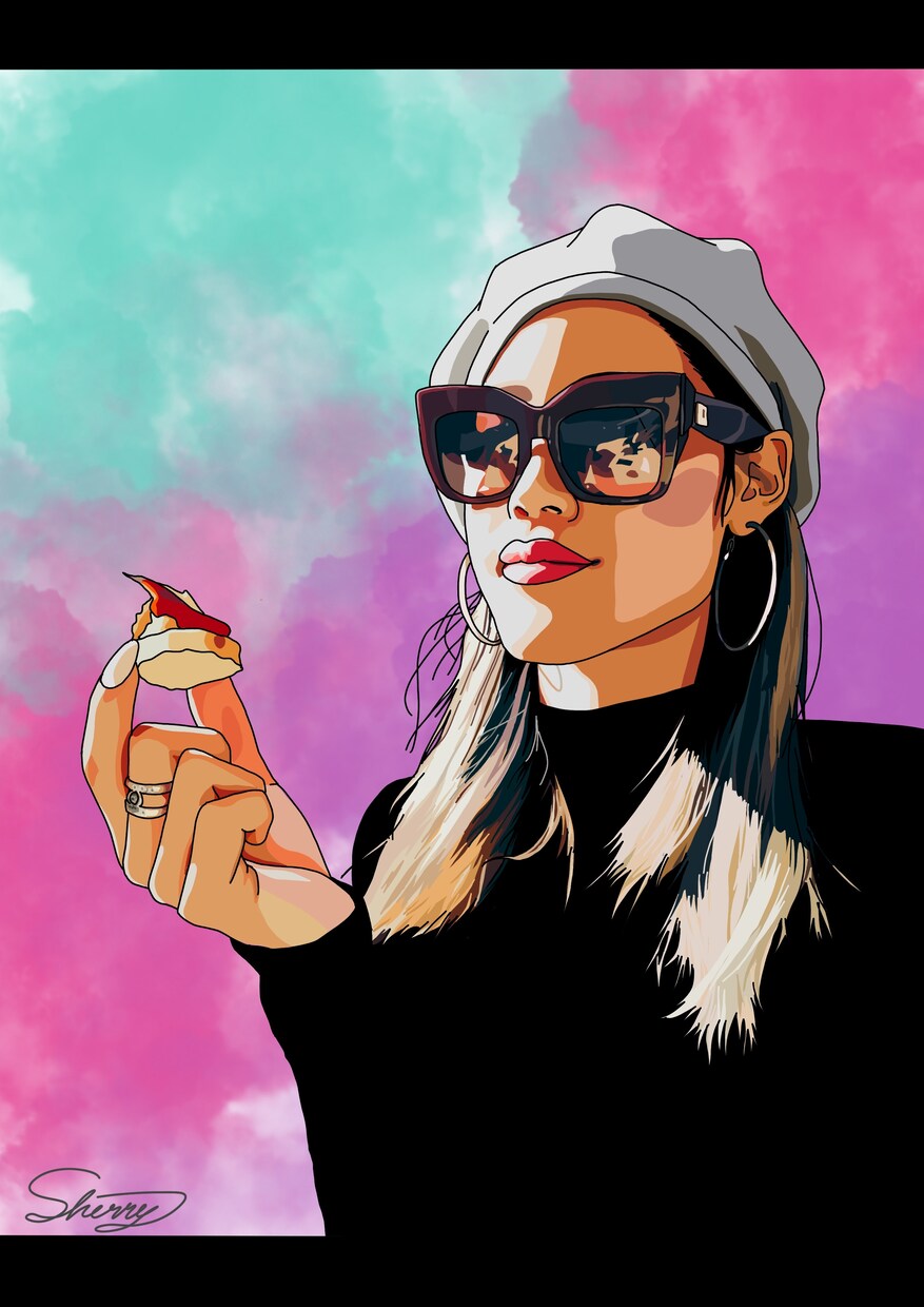 お洒落でPOPな似顔絵描きます SNSアイコンやプレゼントに最適♪ウェルカムボードにも♪ イメージ3